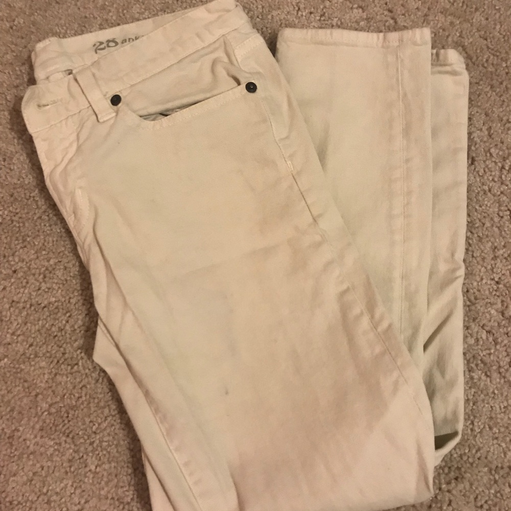 Off white j. Crew skinny pants